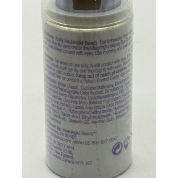 Meaningful Beauty Cindy Crawford Eye Enhancing Serum 0.5FLOZ/15ML New & Sealed - Picture 3 of 6